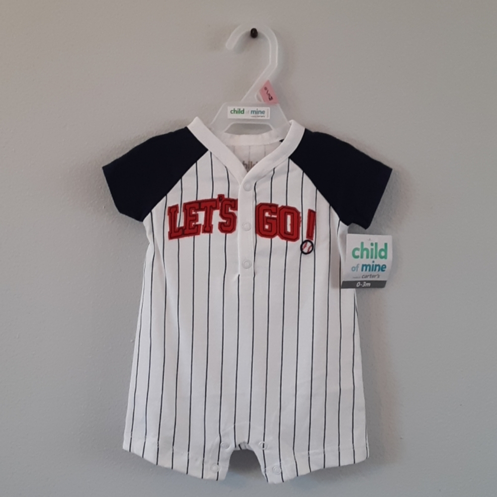 Baby Boys Baseball Romper